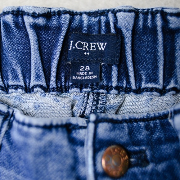 J. Crew Utility Jogger Jean 28 Signature Stretch+ Maison Blue Wash Elastic Waist - Picture 2 of 12